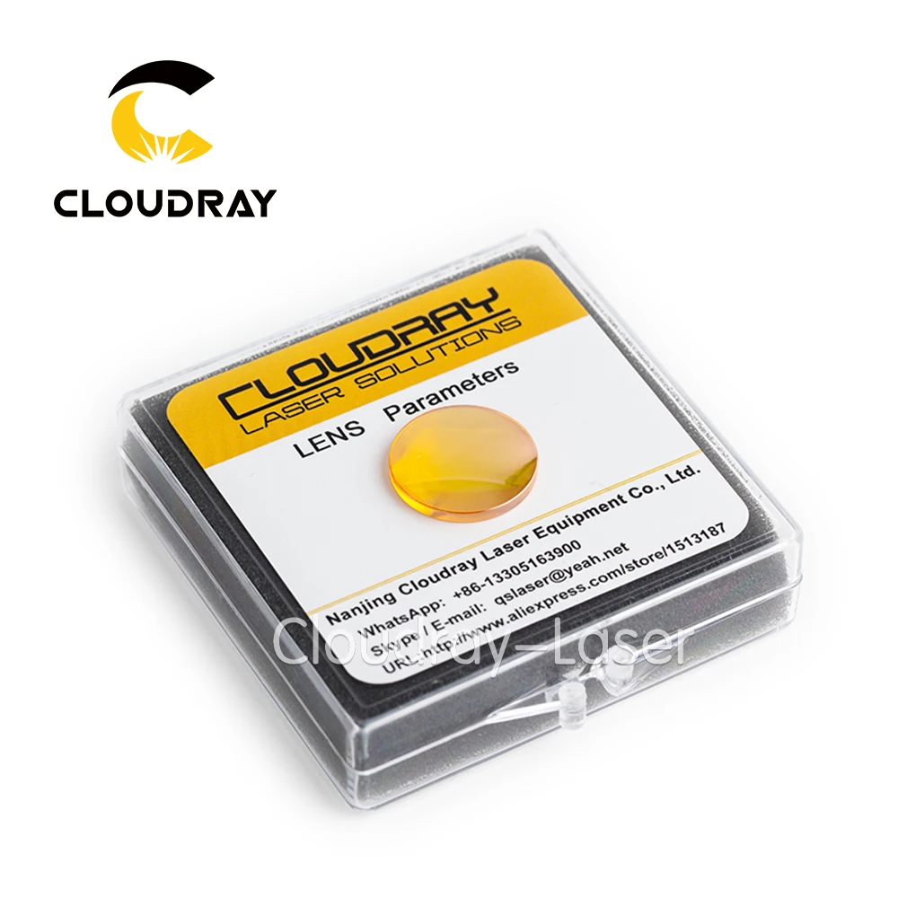 Фокусная линза Cloudray USA CVD ZnSe 28 мм FL 50 8/63 5 2/2. 5/5 &quotдля CO2 лазерной гравировки режущая