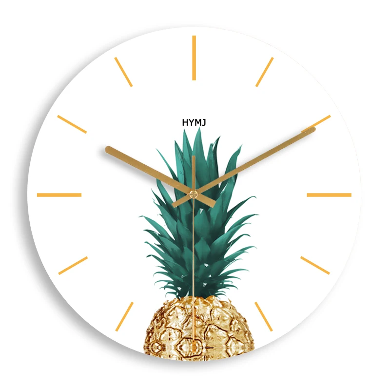 Настенные часы с ананасом креативные настенные современного дизайна украшение