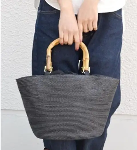 

Hand Straw Bags bamboo Brand Designer Rattan Bag Beach Bag Women Bohemian Bali Handbag Summer Crossbody Women Messenger Bag