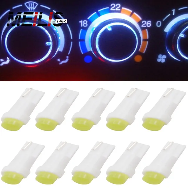 10 шт./лот T5 W1.2W светодиодный автомобильный боковый клин приборная панель
