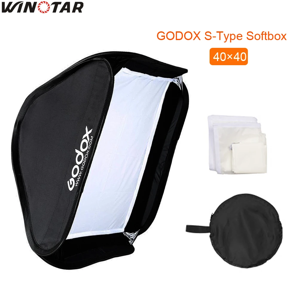 Софтбокс Godox 40*40 см piegevole софтбокс Suitbale для камеры S type Staffa Flash Della Fotocamera (40х40