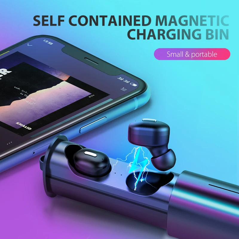 Overfly Mini V5.0 TWS Bluetooth наушники T1 3D настоящие беспроводные стерео HiFi Супер Бас Звук