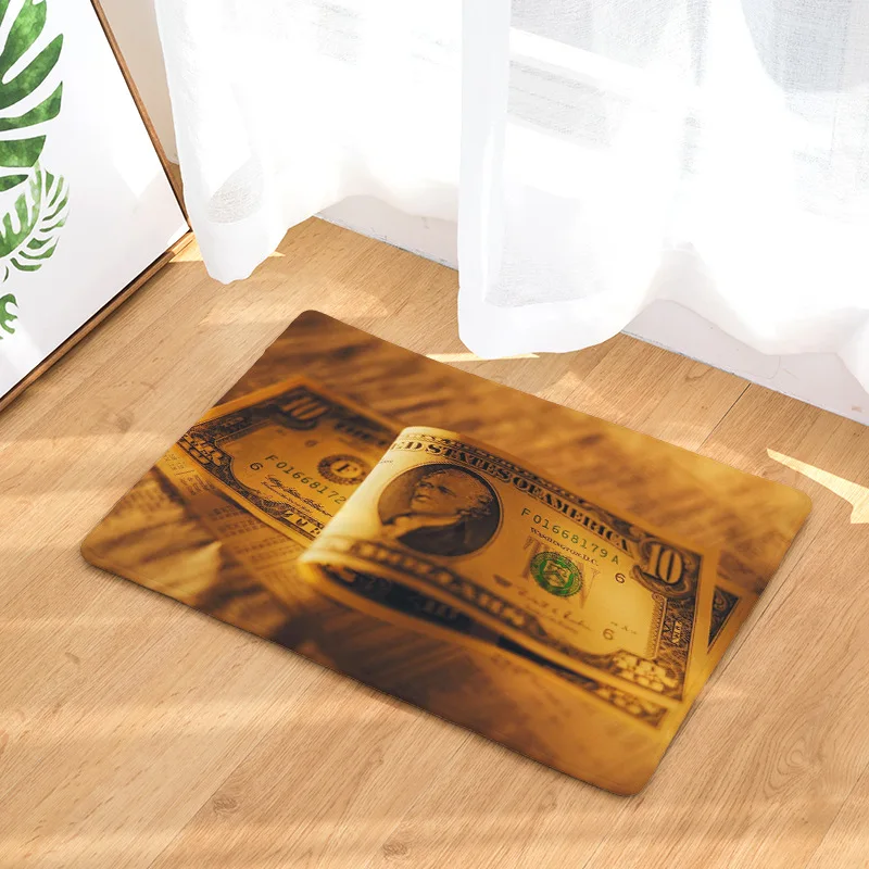 Горячая Распродажа Новые деньги с принтом доллара коврик для двери Нескользящие