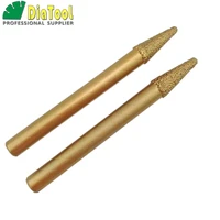 shdiatool 2pcs cnc stone engraving bits stone carving tools 8 320mm tapper ball end cutter angle 16 degree shipping free