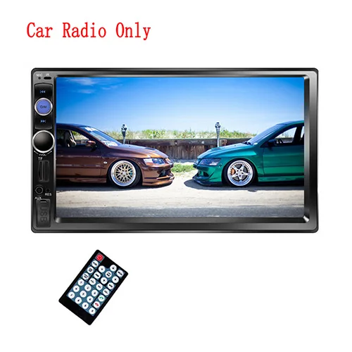 7010B Only 2 Din автомагнитола " Bluetooth стерео Мультимедийный плеер авторадио MP3 MP5 Сенсорный экран Автомагнитола Поддержка камеры заднего вида - Цвет: 7010B Only
