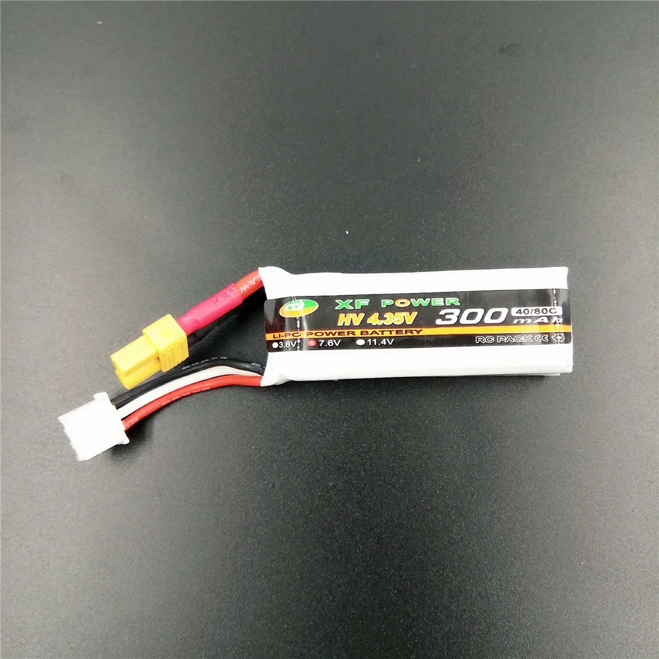 300 мАч HV Lipo 2S 7 6 v 3S 11 4 V Lihv 80C литиевая батарея для Happymodel Mobula HD V3 FPV RC Drone Whoop|Детали и