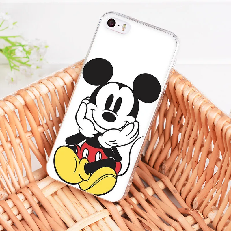 Yinuoda для iphone 7 6 X Чехол Красота поцелуй Микки Минни Мышь поделка-чехол для телефона для iphone 6S, 7, 7 plus, 8, 8 Plus, 4S 5 5S 5C