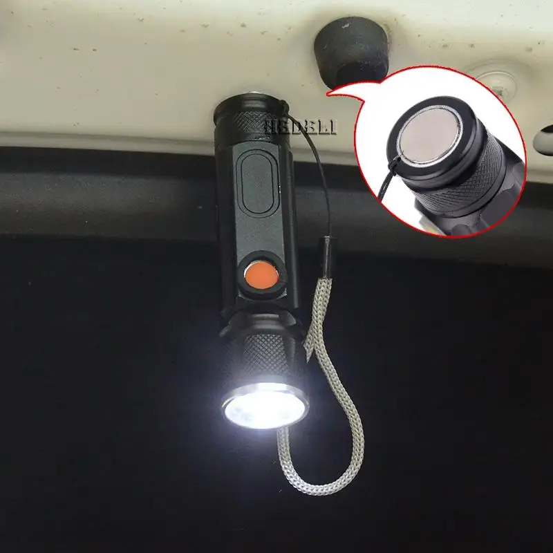 Зарядка ночник для чтения светодиодный COB фонарик usb XML T6 Вспышка