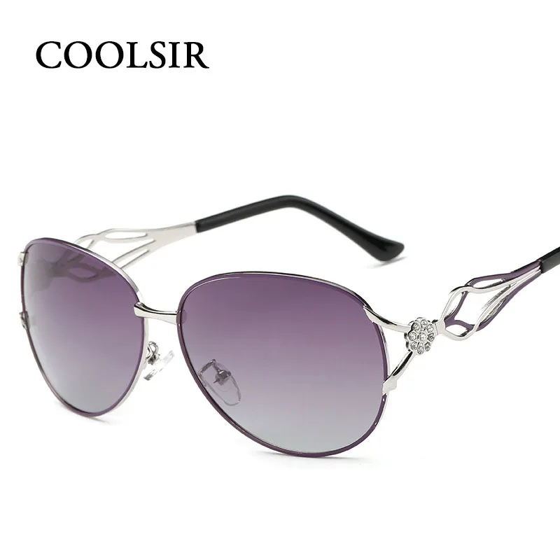 Coolsir Мода 2017 г. Солнцезащитные очки для женщин Для Поляризованные дамы Защита от