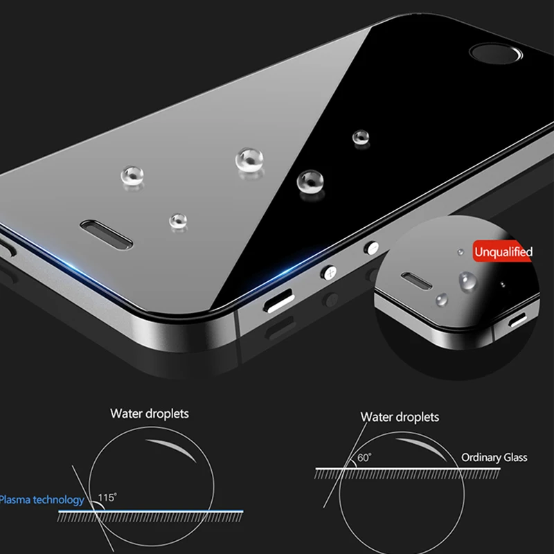 2 шт./лот стекло на для iphone 5S SE 6 6s 7 8 X plus 5 защитное 9 H Твердость царапинам