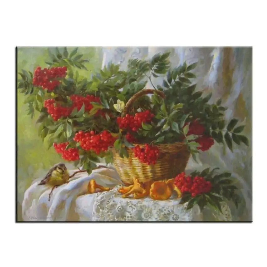 flower painting 4 RIHE Подсолнух абстрактная Цветочная живопись Diy Цифровая Роза живопись по номерам Современная Лилия настенная художественная картина для домашнего декора 40x50 см - Цвет: flower painting 4