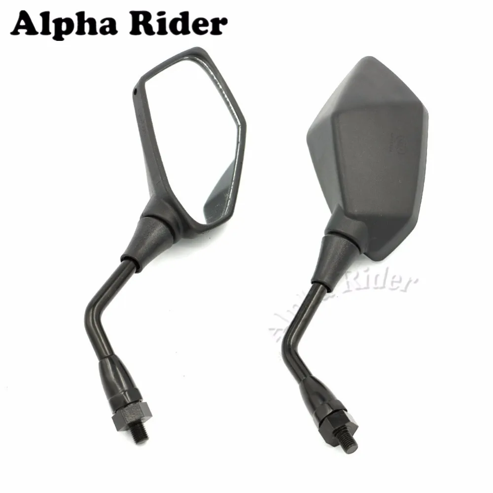 10 мм боковые зеркала заднего вида для Kawasaki ER6N ER6B 06-10 ER-6B ER-6N 2006 2007 2008 2009 2010 Черный