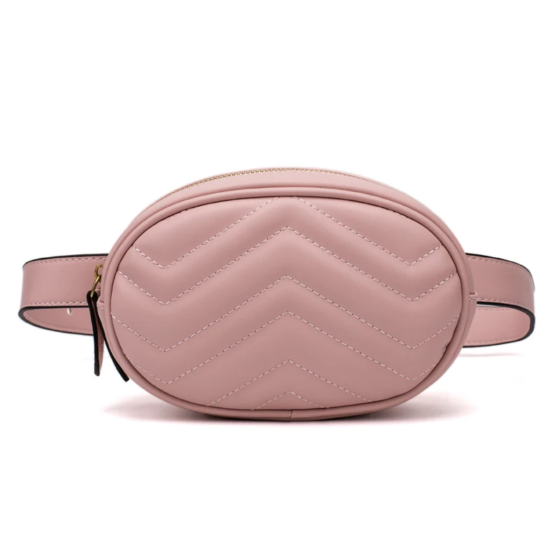 pink Женские поясные сумки, женские сумки, дизайнерские,, поясные сумки, поясная сумка, кожа, ромбовидная решетка, поясная сумка, нагрудная сумка - Цвет: pink