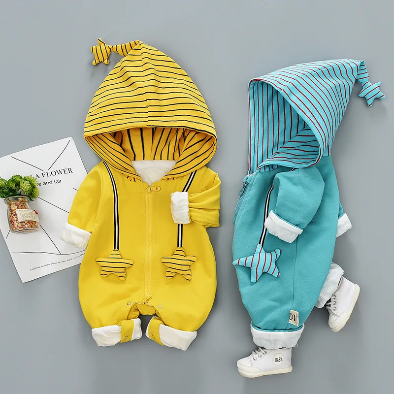 

Newborn baby winter and autumn rompers cartoon boys and girls casual baby clothing pants children's suit 0-3year