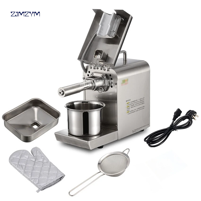 Oil Press Machine Stainless Steel Peanut Presser For Sesame/Melon Seeds/Rapeseed/Flax/Walnut Olives Pressers YF-J503-1 | Бытовая