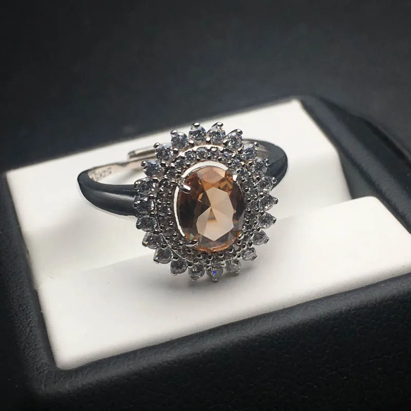 Женское кольцо с зултанитом CSJ из стерлингового серебра 925 пробы вечерние