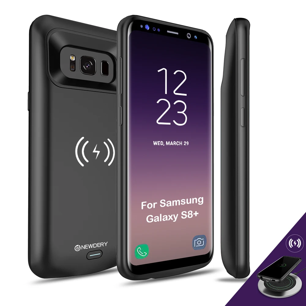 Newdery портативный беспроводной аккумулятор для Samsung galaxy S8 5000 мАч зарядный чехол s8