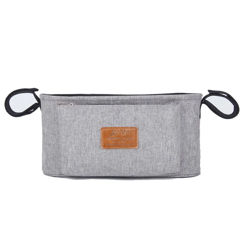 Small Grey Детские сумки для подгузников, сумки для подгузников для коляски, органайзер, одноцветные сумки для подгузников для мам, водонепроницаемые Висячие коляски, коляска, тележка - Цвет: Small Grey