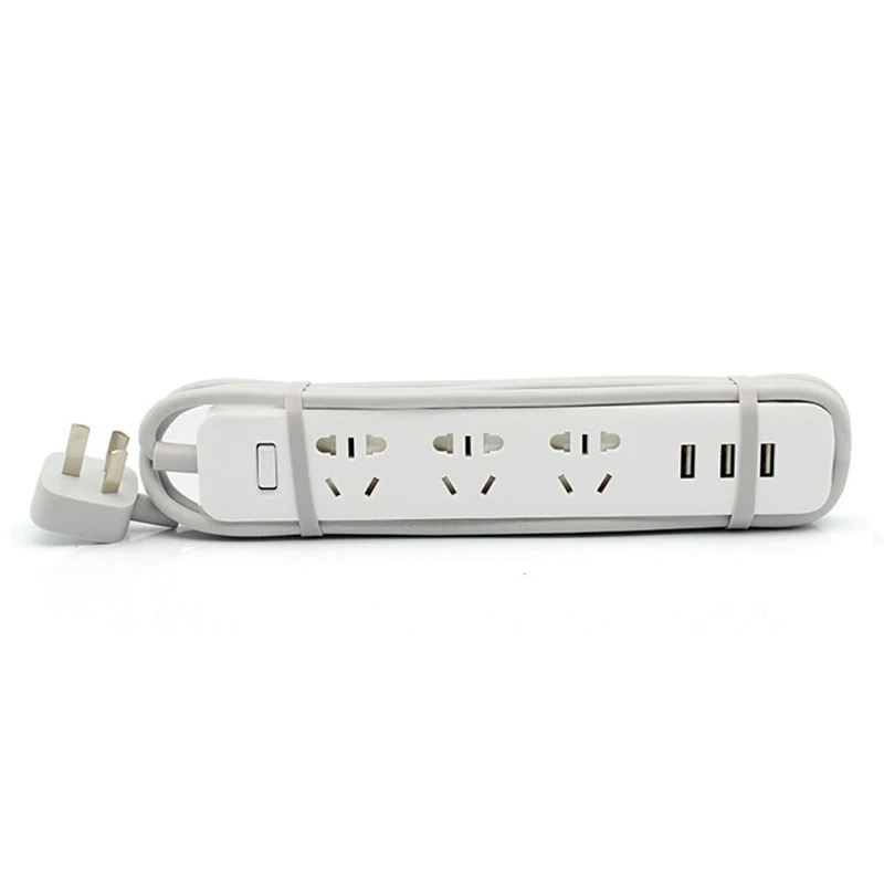 Xiao mi адаптация полосы питания Быстрая зарядка 3 USB удлинитель разъем с