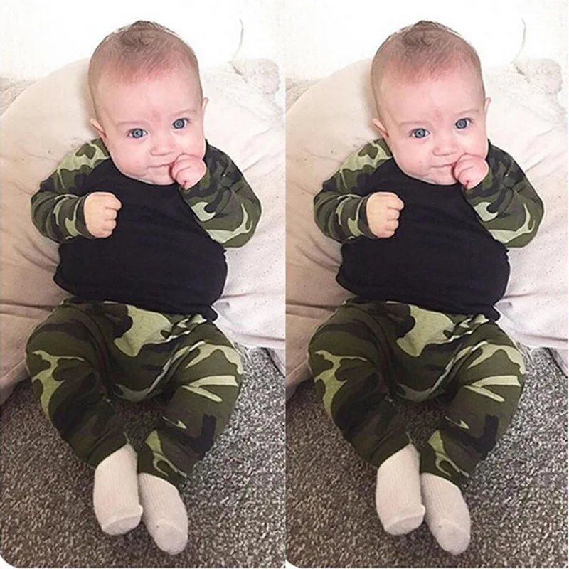 Коллекция 2017 года комплект одежды для малышей хлопковая футболка с длинными