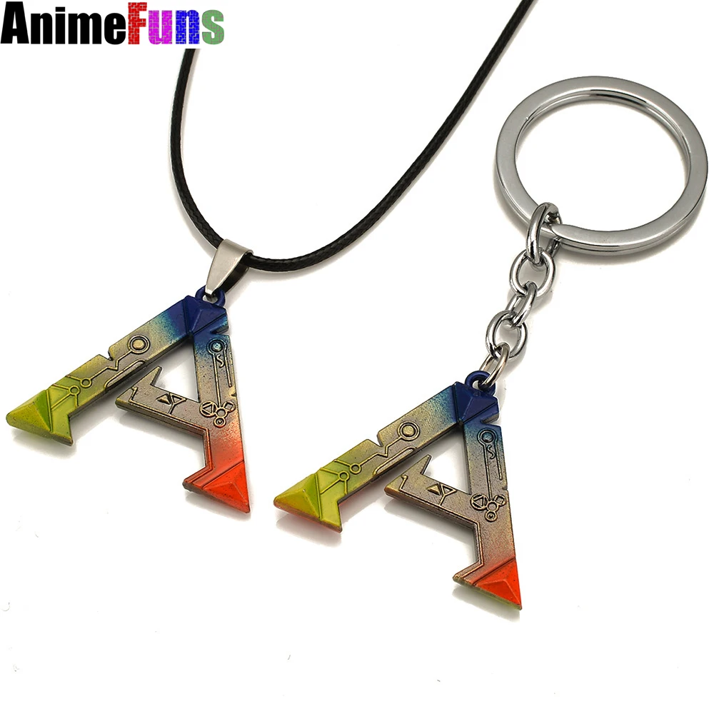 Аниме Винтажные Ювелирные изделия Подвески ожерелье ARK Survival Evolved брелки брелоки