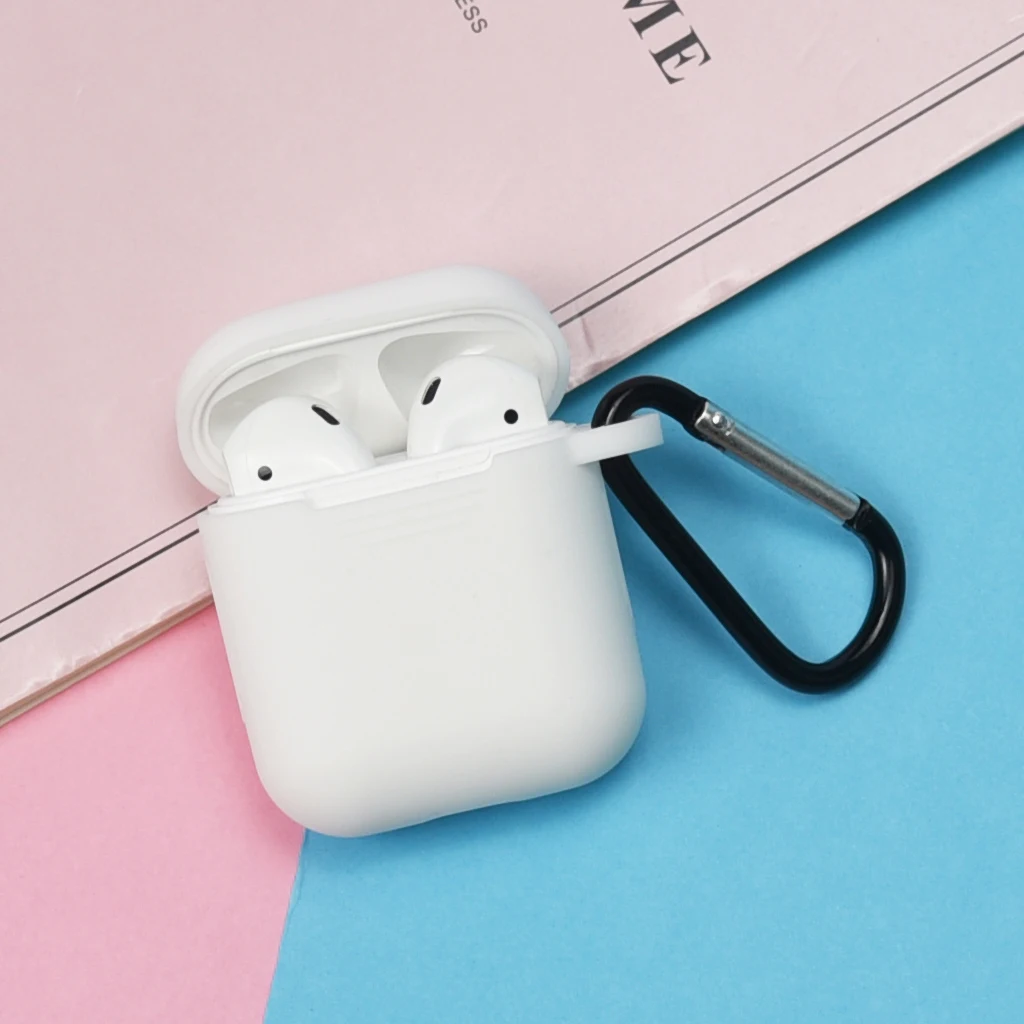 Чехол для наушников Apple AirPods 2 силиконовый чехол беспроводные Bluetooth наушники Air Pods
