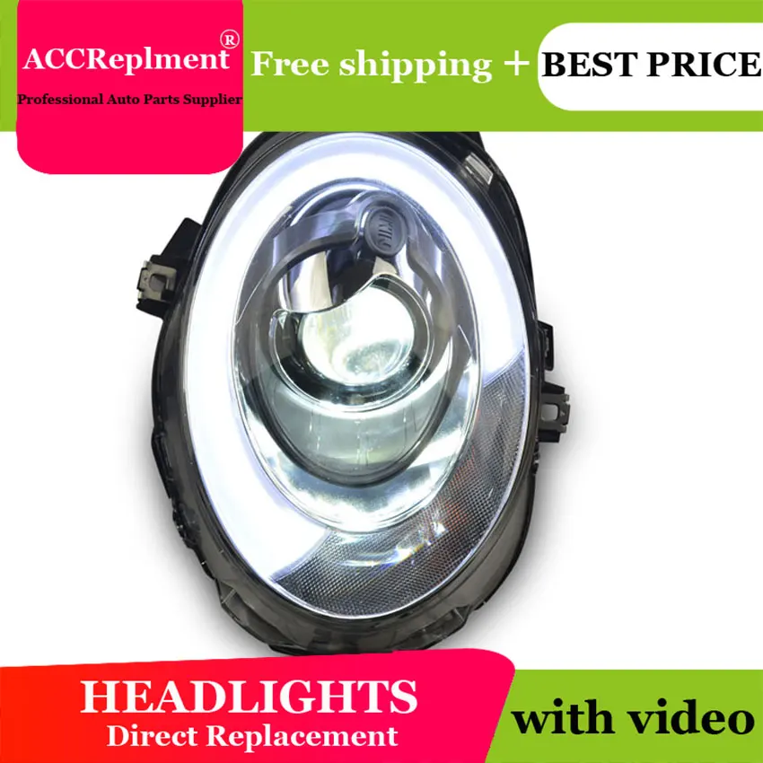 Автомобильный Стайлинг для BMW MINI head светильник s U angel eyes 2014-2019 light bar Q5 bi xenon lens