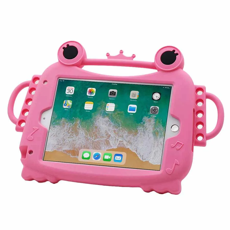 Eagwell противоударный чехол для IPad Mini 1 2 3 4 детей мультфильм лягушка ручка стенд крышка силиконовый чехол для планшета защитная оболочка