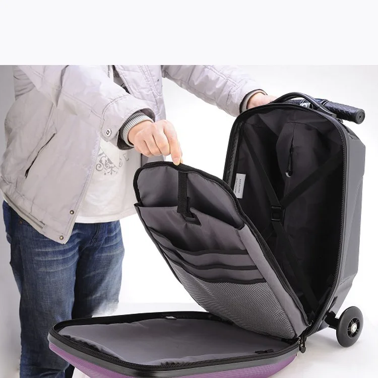 Whole saling Good quality skateboard rolling luggage scooter suitcase on wheels | Багаж и сумки
