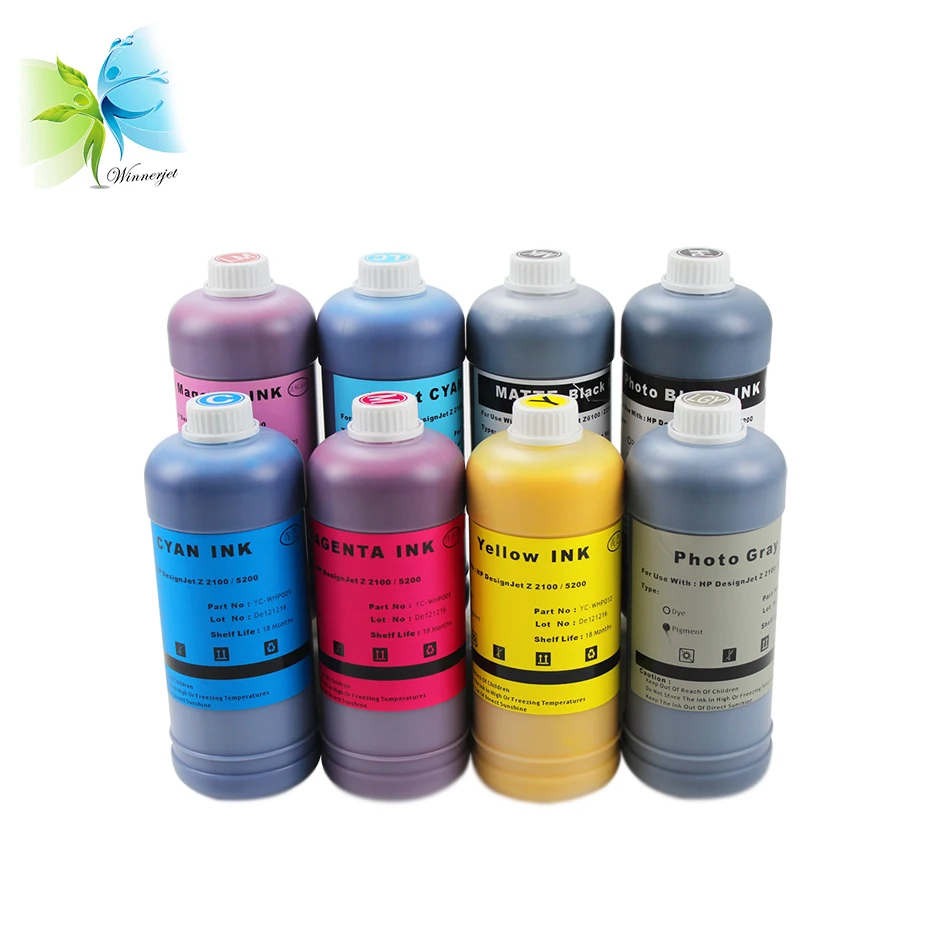 Сменные пигментные чернила Winnerjet 12 цветов для HP 70 73 Designjet Z2100 Z5200 Z3100 Z3200|refill ink|ink for