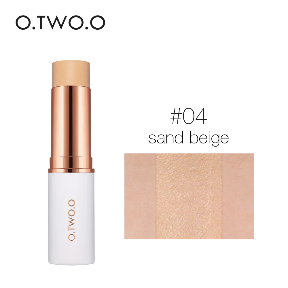 04 Sand Beige O.TWO.O тональный крем в виде карандаша для макияжа матовый эффект 6 цветов Водонепроницаемый стойкий тональный крем для лица Косметика для контуринга - Цвет: 04 Sand Beige