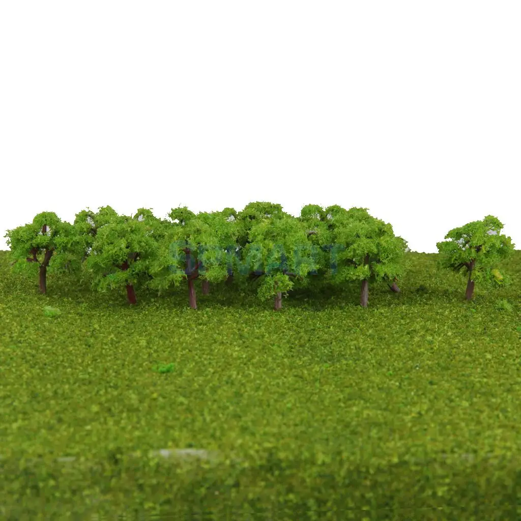 75 шт. Модель Деревья Поезд железная дорога Diorama Wargame парк пейзаж масштаб 1:300