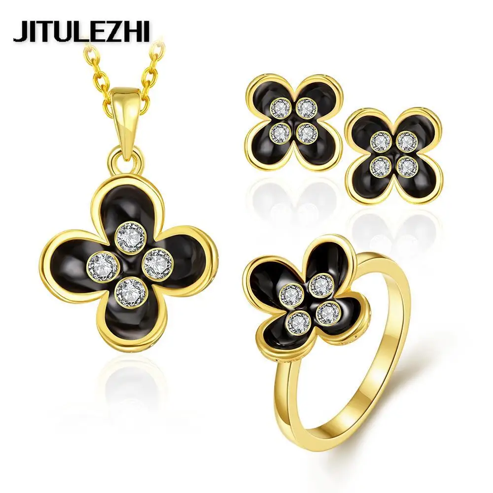 2016 Новинка дизайн золотой цвет украшений наборы обручальное Ювелирные изделия