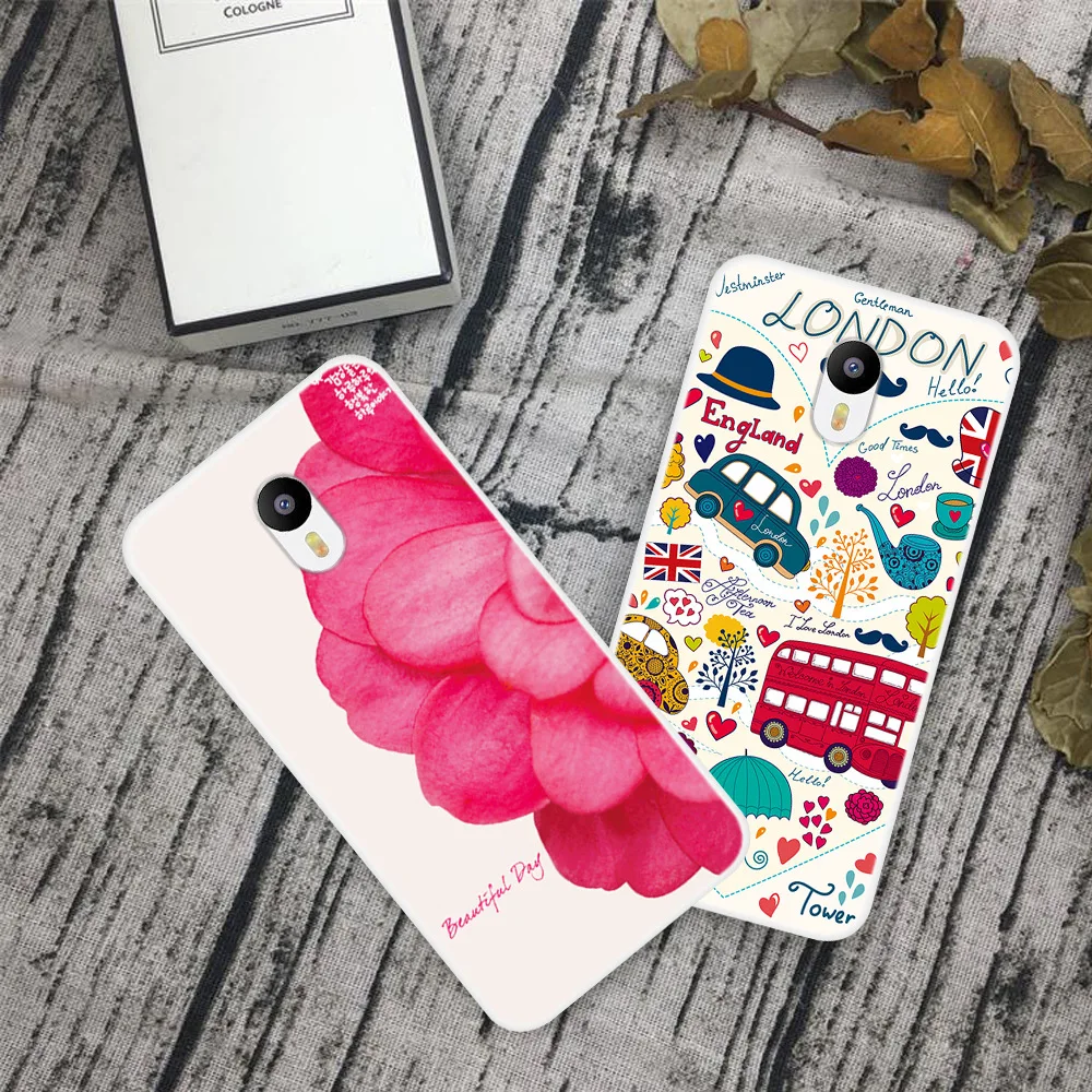 Чехол из ТПУ с мультяшными животными цветами для Meizu Meilan Note 3 чехол телефона