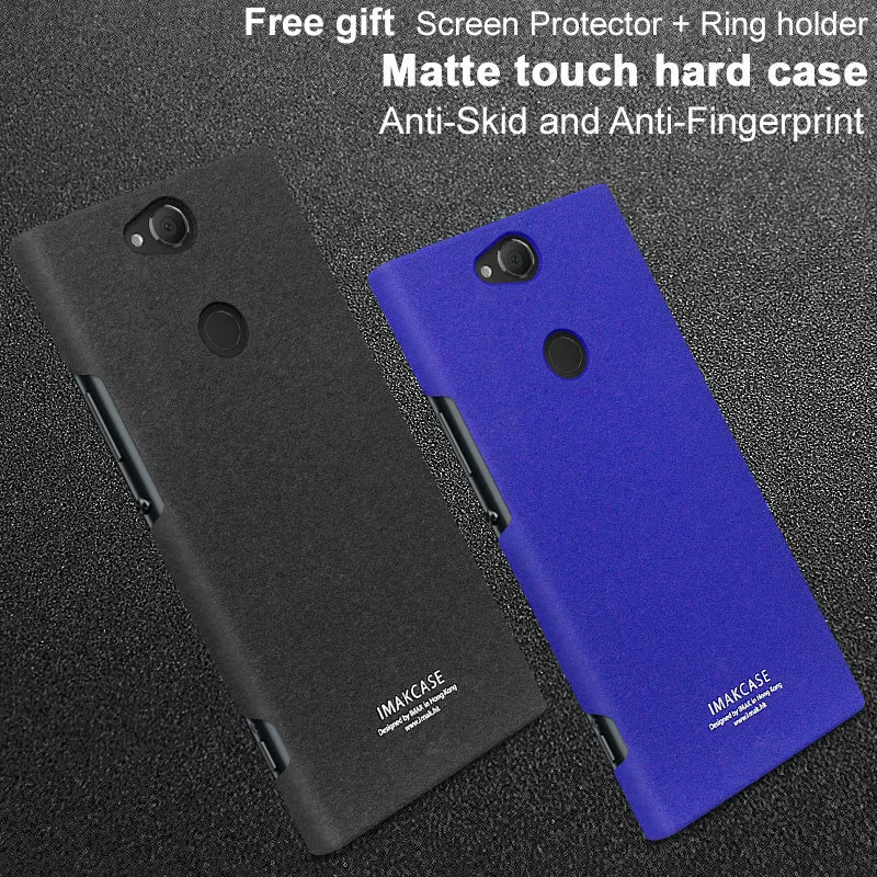 Чехол IMAK Для sony XA2 Plus, чехол для sony Xperia XA2 Plus, Ультра чехол, ковбойская подставка для телефона, Жесткий ПК, задняя крышка, чехол для телефона s с пленкой