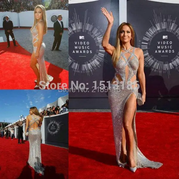 Горячая Распродажа Дженнифер Лопез 2016 роскошные сексуальные платья для