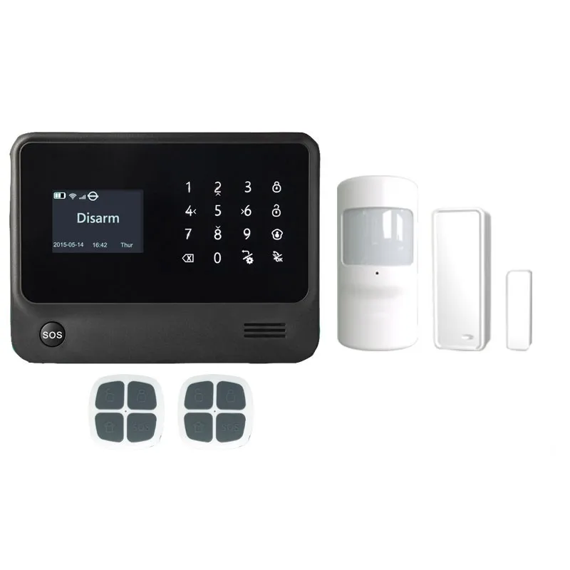 Wifi GSM Беспроводная сигнализация домашняя охранная сигнализация wifi сигнализация с английским французским русским испанским, голландским