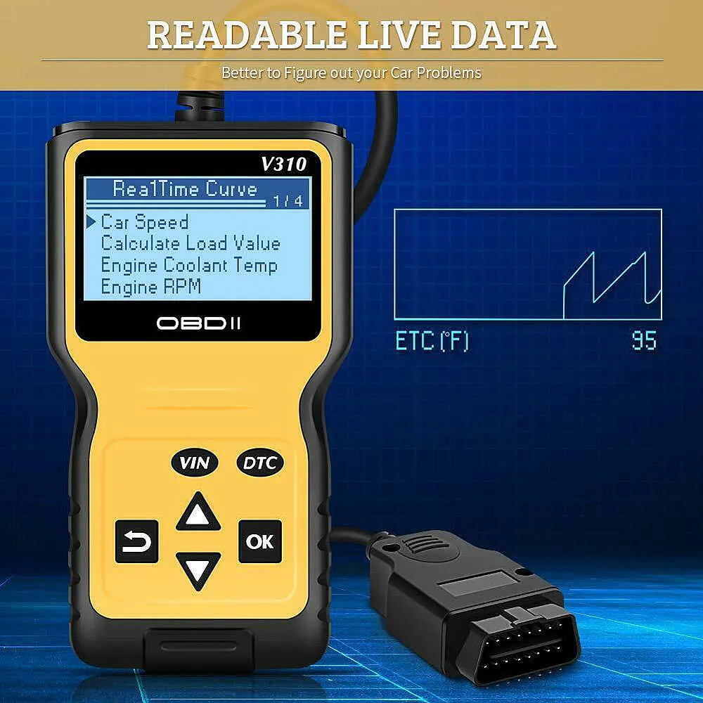 Показателя Viecar V310 OBD2 автомобильной сканера Автомобильная диагностика obd-ii