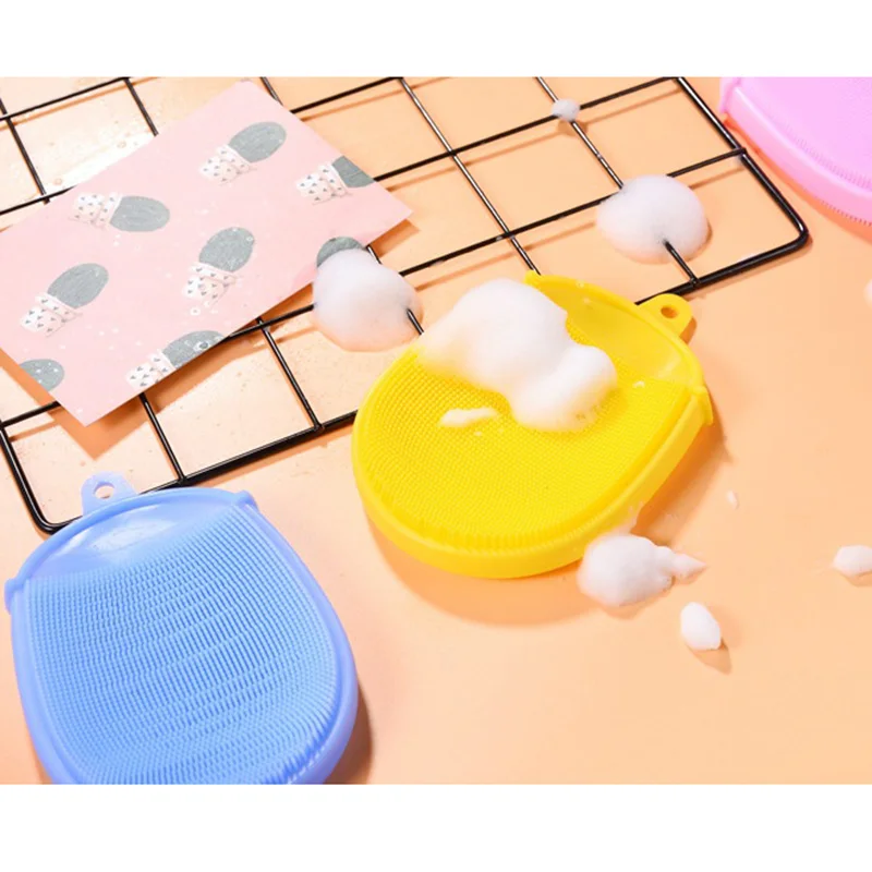 Лучшее малыш ребенок силиконовые тела ванна щетка быстросохнущая бактерии