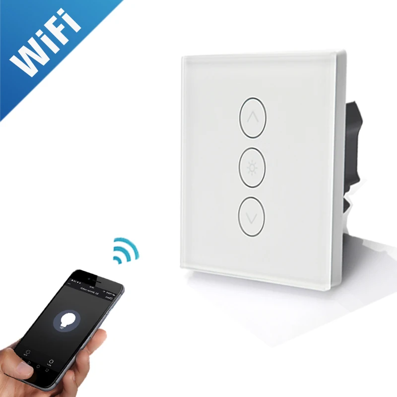 Голосовое управление стандарт ЕС WiFi сенсорный диммер приложение для смартфона