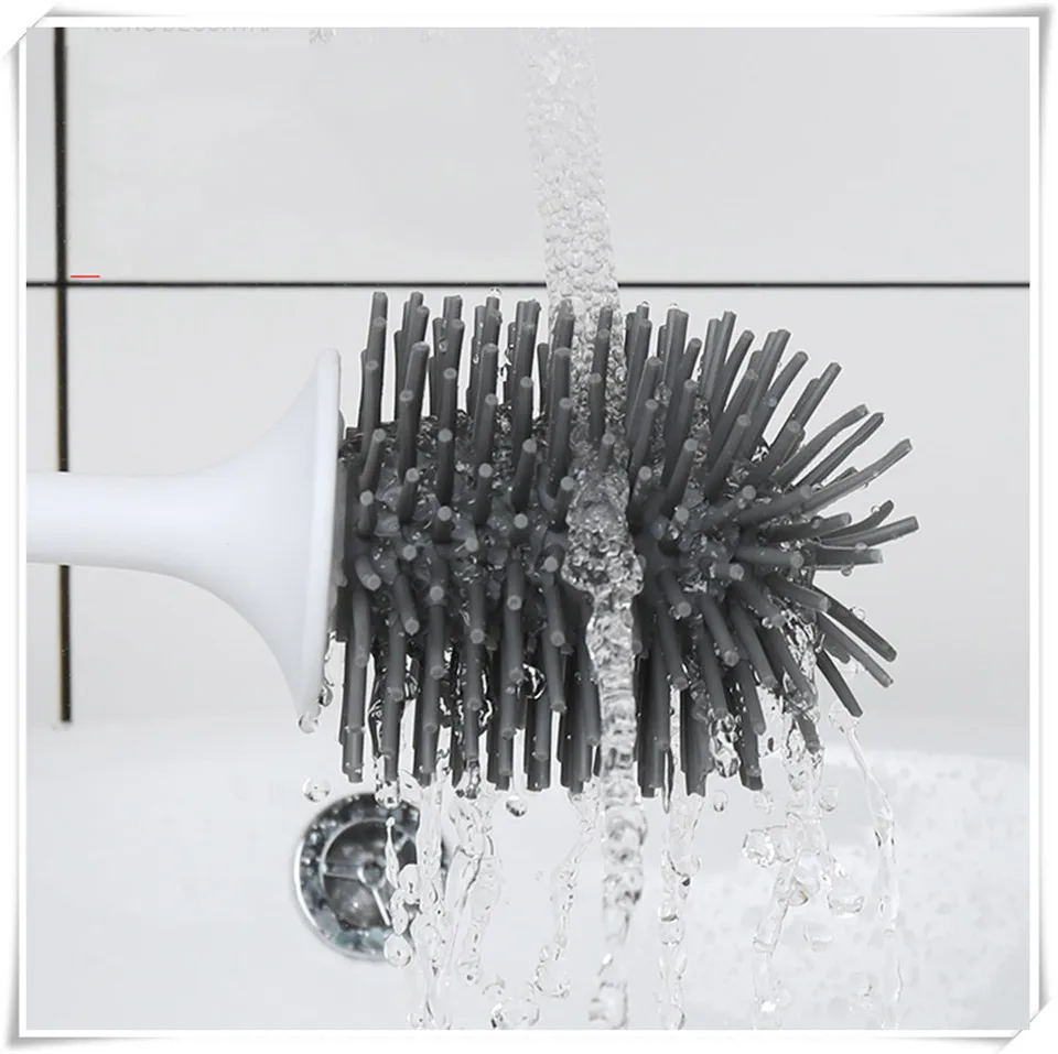 MSJO силиконовая туалетная щетка настенный держатель черный Мураль Brosse Туалет Ванная комната Чистящая подставка щетка для средства для чистки туалетов Wc Borstel