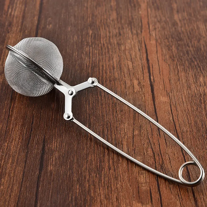 Недавно длинной ручкой сетка для заварки чая мяч Рассыпной Чай Infuser клещи