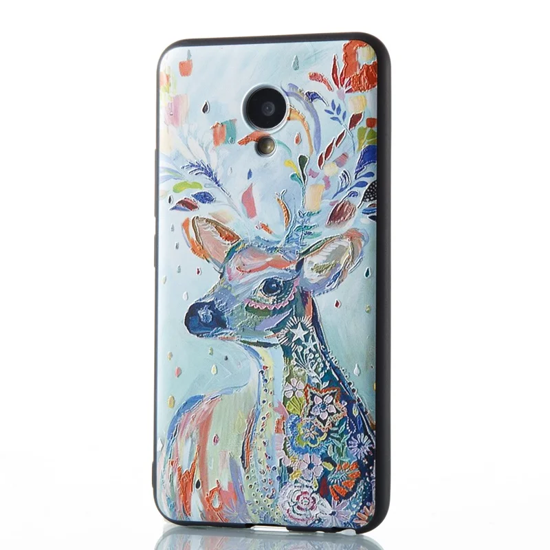 Чехол для Meizu M3 M3s mini M5 M6 Note M6s M5s Pro 6 Plus MX6 задняя крышка 3D рельефный милый кожаный