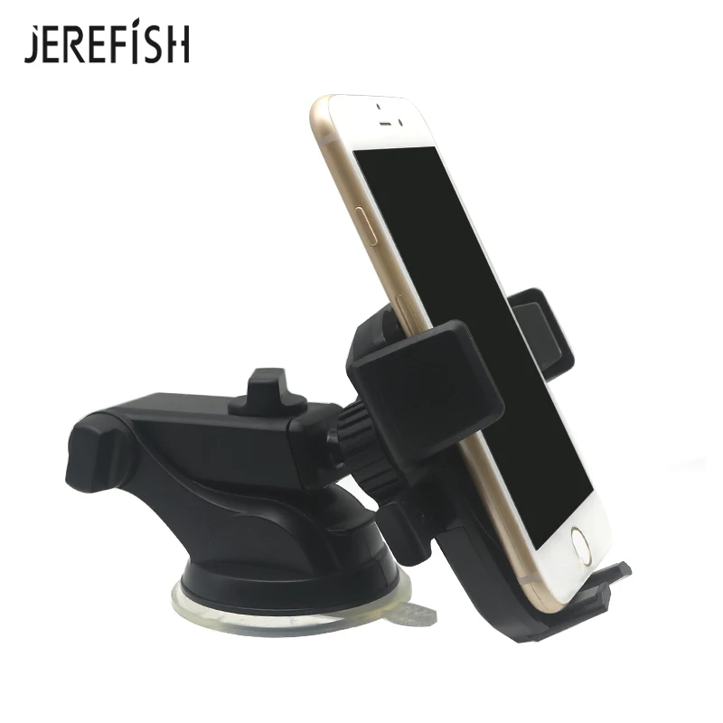 JEREFISH Автомобильный держатель для телефона на лобовое стекло с присоской для iPhone X, держатель для телефона в автомобиле, подставка для смартфона