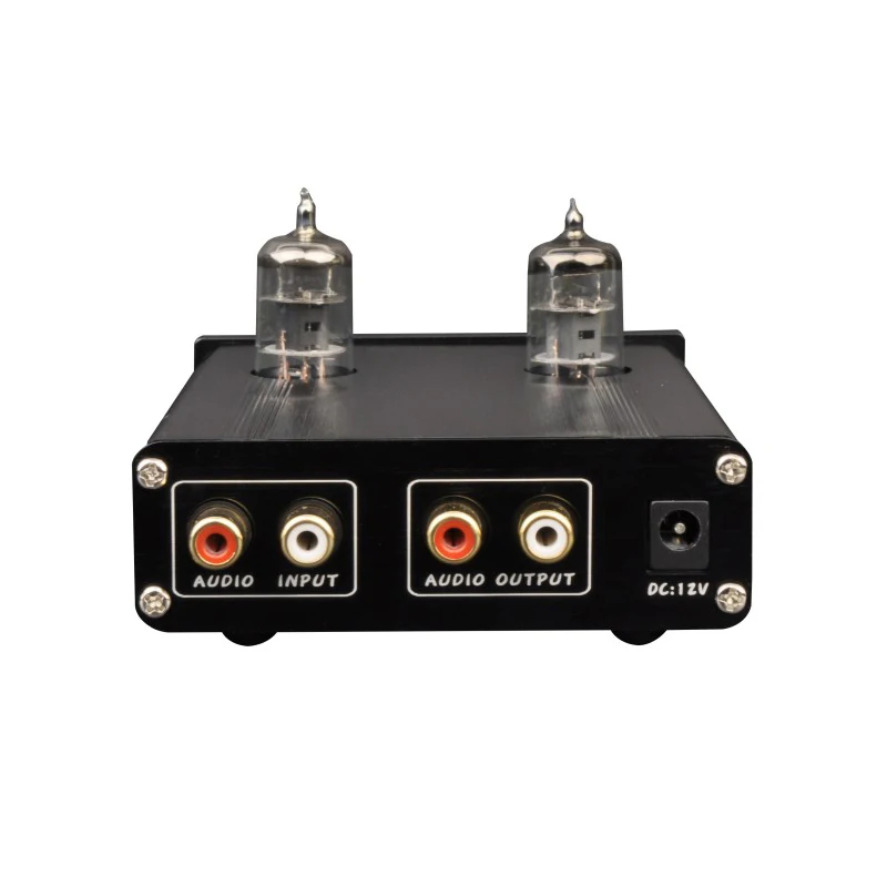 2017 ZHILAI D2 HIFI Трубка 6J1 Предусилитель Клапана Аудио Двухканальной Вч Бас с Адаптер