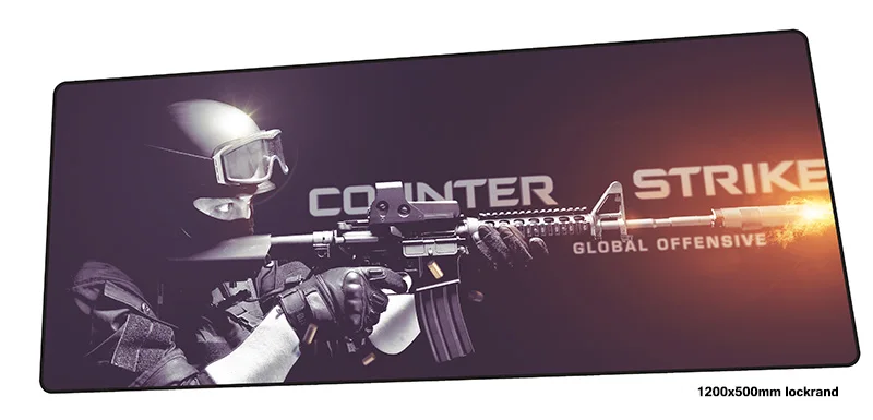 Cs go коврик для мыши 1200x500 мм большой игровой геймер аниме большие