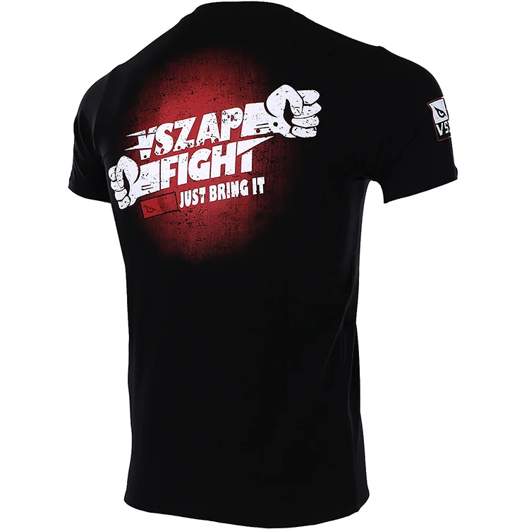 VSZAP fist fight fighting sports MMA t shirt wulin feng tai бокс трансляция короткий рукав мужские боевые