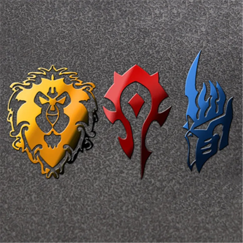 Роскошные наклейки для игр Horde Alliance Модный Аниме мобильный телефон компьютер DIY