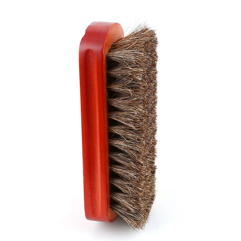 Щетка для обуви из конского волоса натуральная деревянная щетка натуральной