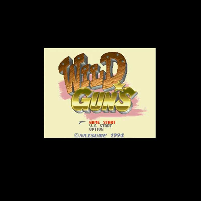 

Wild Guns 16 бит большой серый карточная игра для США NTSC игры